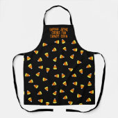 Aangepaste Candy Corn Funny Halloween Schort (Voorkant)