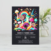 Aangepaste Candyland Verjaardag Kaart (Staand voorkant)