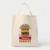 Aangepaste Canvas tas BBQ Burger (Voorkant)