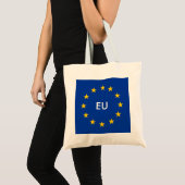 Aangepaste canvas tas EU-vlagbegroting (Voorkant (product))