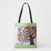 Aangepaste canvas tas van de leraar - de leerboom (Voorkant)