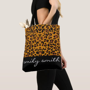 Aangepaste Canvas tas van het Leopard Pattern