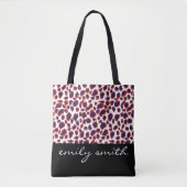 Aangepaste Canvas tas van het Leopard Pattern (Voorkant)