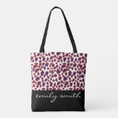 Aangepaste Canvas tas van het Leopard Pattern (Achterkant)