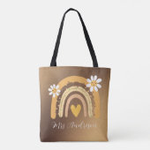 Aangepaste Canvas tas van leraar (Achterkant)