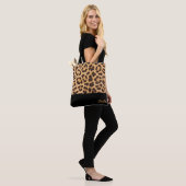 Aangepaste Canvas tas voor afdrukken leopard (Op model)