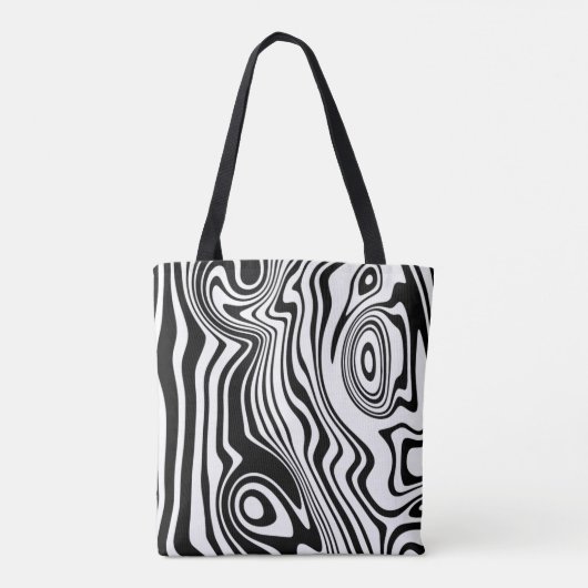 Aangepaste Canvas tas voor kleurgolven - wit (Achterkant)