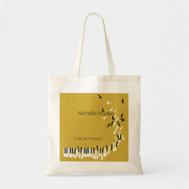 Aangepaste canvas tas voor pianosleutels voor doce
