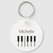 Aangepaste canvas tas voor pianosleutels voor doce sleutelhanger (Voorkant)