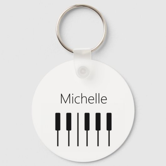 Aangepaste canvas tas voor pianosleutels voor doce sleutelhanger (Voorkant)