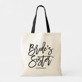 Aangepaste Canvas tas voor zuster Bride met handsc (Achterkant)