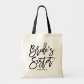Aangepaste Canvas tas voor zuster Bride met handsc (Voorkant)