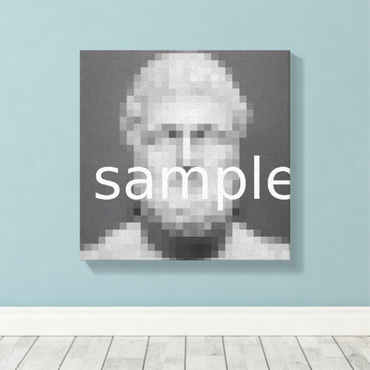 Aangepaste canvasprint | Voeg hier uw eigen afbeel Canvas Afdruk (Insitu (Houten vloer))
