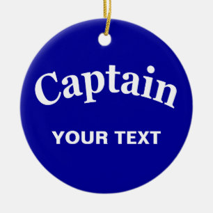 AANGEPASTE CAPTAE KERAMISCH ORNAMENT