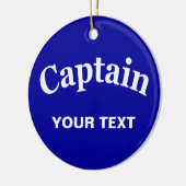 AANGEPASTE CAPTAE KERAMISCH ORNAMENT (Links)