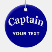 AANGEPASTE CAPTAE KERAMISCH ORNAMENT (Achterkant)