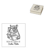 Aangepaste Capybara-bibliotheek Rubberstempel (Gestempeld)