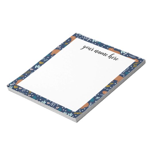 Aangepaste Capybara Notepad Notitieblok (Gedraaid)