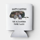 Aangepaste caravan familiefotogelukkige campers blikjeskoeler (Achterkant)