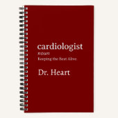 Aangepaste cardioloog grappig houden van de beat l notitieboek (Voorkant)