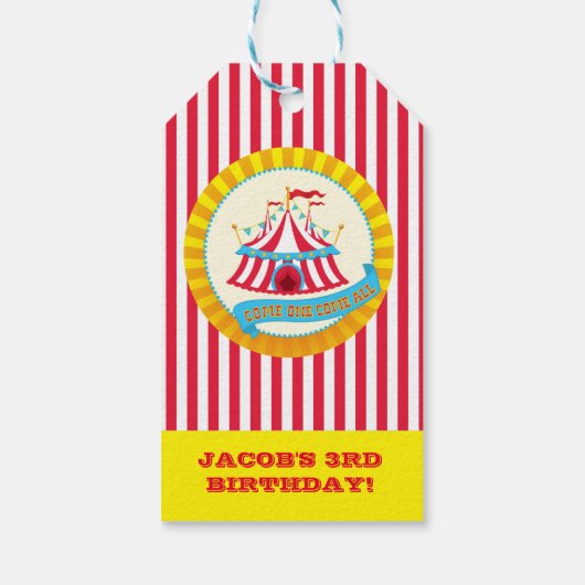 Aangepaste carnaval cadeau Labels Cadeaulabel (Achterkant)