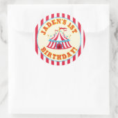 Aangepaste carnaval Sticker met aangepaste naam Ja (Tas)