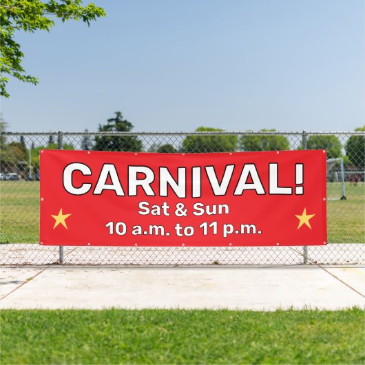 Aangepaste carnavalsbanner spandoek (Insitu)