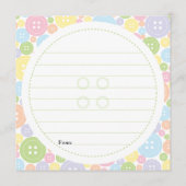 Aangepaste carol | Kute als Button | Advice-Kaart Advieskaart (Achterkant)