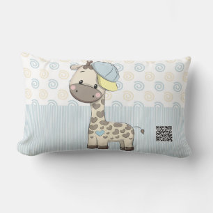 Aangepaste Cartoon Baby Giraffe Accent Pillow Kussen