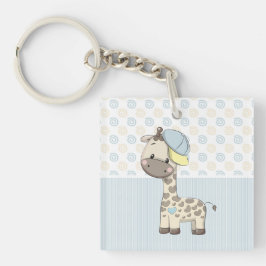 Aangepaste Cartoon Baby Giraffe Sleutelhanger