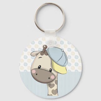 Aangepaste Cartoon Baby Giraffe Sleutelhanger