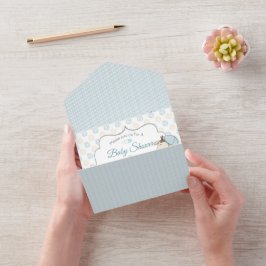 Aangepaste Cartoon Baby Giraffe Uitnodiging