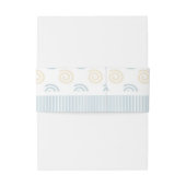 Aangepaste Cartoon Baby Giraffe Uitnodigingen Wikkel (Achterkant Voorbeeld)