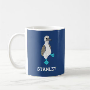 Aangepaste Cartoon blauw-gepoot Booby Bird Koffiemok
