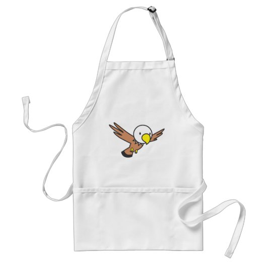 Aangepaste Cartoon Eagle Logo Standaard Schort (Voorkant)