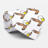 Aangepaste Cartoon Eagle Logo Stropdas (Opgerold)