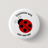 Aangepaste Cartoon Ladybug Ronde Button 3,2 Cm (Voorkant)