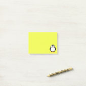 Aangepaste Cartoon van Cute Pinguïn Post-it® Notes (Op bureau)