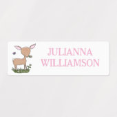 Aangepaste cartoon van een schattig gelukkig babyh labels (Design 1)