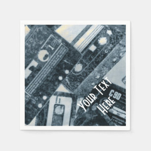 Aangepaste Cassettebandjes Napkins Servet