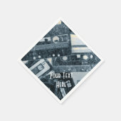 Aangepaste Cassettebandjes Napkins Servet (Hoek)