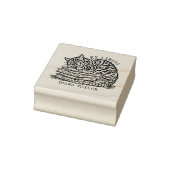 Aangepaste Cat Bookplate Rubberstempel (Stempel)