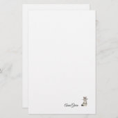 Aangepaste Cat breinaald Eenvoudig briefpapier (Voorkant / Achterkant)