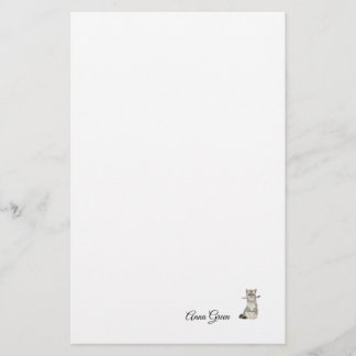 Aangepaste Cat breinaald Eenvoudig briefpapier