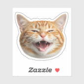 Aangepaste Cat Face Sticker – Gepersonaliseerde fo (Vel)