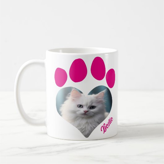 Aangepaste Cat Lover Mok – Aangepaste foto (Links)