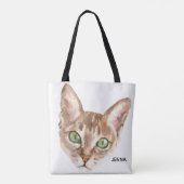 Aangepaste Cat Mama Fototas, Gepersonaliseerde Kat Draagtas (Achterkant)