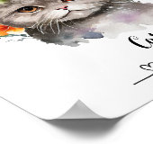 Aangepaste Cat Pet Wall Art Poster (Hoek)