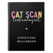 Aangepaste CAT Scan Technoloog CT Tech Geschenken Notitieboek (Voorkant)