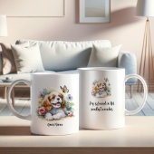 Aangepaste Cavalier King Charles Spaniel Mok en Qu